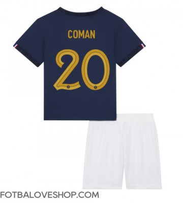 Francie Kingsley Coman #20 Dětské Domácí Dres MS 2022 Krátký Rukáv (+ trenýrky)