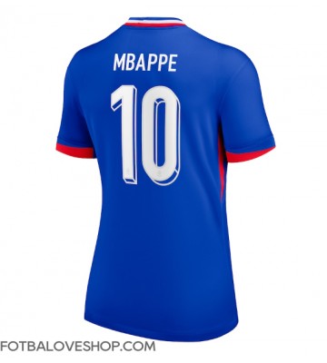 Francie Kylian Mbappe #10 Dámské Domácí Dres ME 2024 Krátký Rukáv
