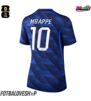 Francie Kylian Mbappe #10 Dámské Domácí Dres MS 2026 Krátký Rukáv