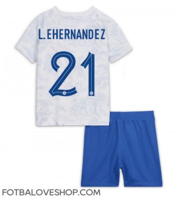 Francie Lucas Hernandez #21 Dětské Venkovní Dres MS 2022 Krátký Rukáv (+ trenýrky)