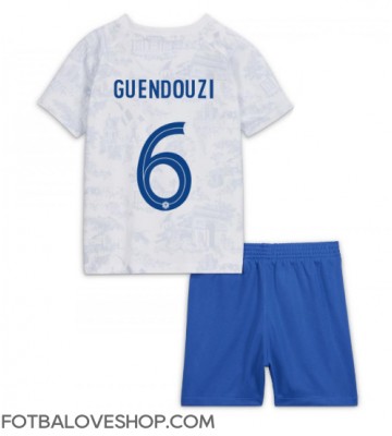 Francie Matteo Guendouzi #6 Dětské Venkovní Dres MS 2022 Krátký Rukáv (+ trenýrky)