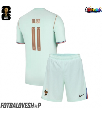 Francie Michael Olise #11 Dětské Venkovní Dres MS 2026 Krátký Rukáv (+ trenýrky)
