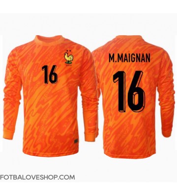 Francie Mike Maignan #16 Brankářské Venkovní Dres ME 2024 Dlouhý Rukáv