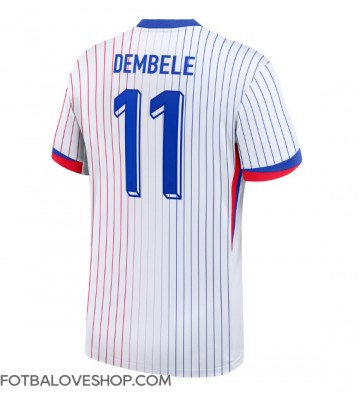 Francie Ousmane Dembele #11 Venkovní Dres ME 2024 Krátký Rukáv