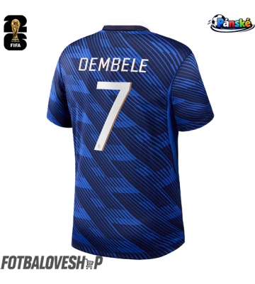 Francie Ousmane Dembele #7 Domácí Dres MS 2026 Krátký Rukáv