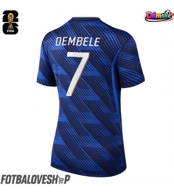 Francie Ousmane Dembele #7 Dámské Domácí Dres MS 2026 Krátký Rukáv