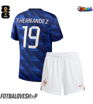 Francie Theo Hernandez #19 Dětské Domácí Dres MS 2026 Krátký Rukáv (+ trenýrky)