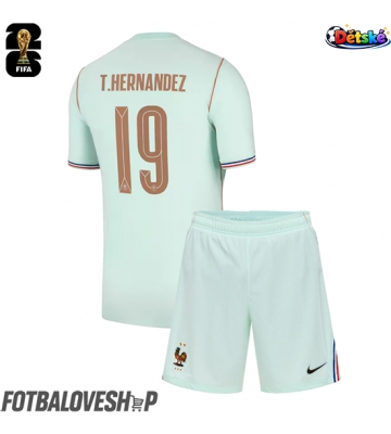 Francie Theo Hernandez #19 Dětské Venkovní Dres MS 2026 Krátký Rukáv (+ trenýrky)