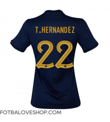 Francie Theo Hernandez #22 Dámské Domácí Dres MS 2022 Krátký Rukáv