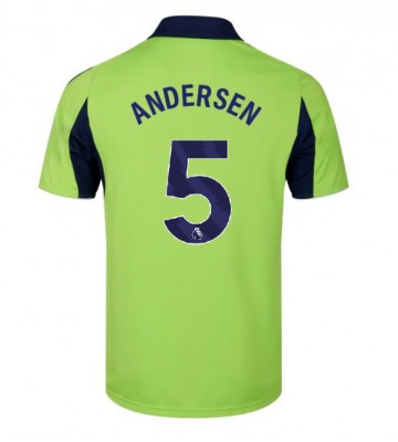 Fulham Joachim Andersen #5 Venkovní Dres 2025-26 Krátký Rukáv Fulham Joachim Andersen #5 Venkovní Dres 2025-26 Krátký Rukáv