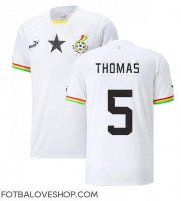 Ghana Thomas Partey #5 Domácí Dres MS 2022 Krátký Rukáv