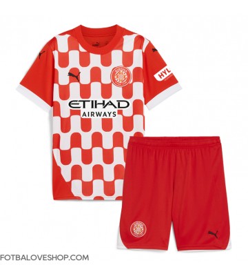 Girona Dětské Domácí Dres 2024-25 Krátký Rukáv (+ trenýrky)
