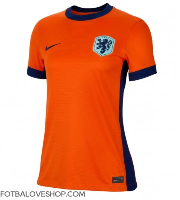 Holandsko Dámské Domácí Dres ME 2024 Krátký Rukáv
