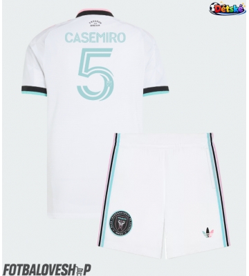 Inter Miami Casemiro #5 Dětské Alternativní Dres 2026-27 Krátký Rukáv (+ trenýrky)