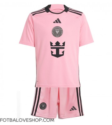 Inter Miami Dětské Domácí Dres 2024-25 Krátký Rukáv (+ trenýrky)