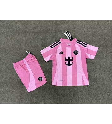 Inter Miami Dětské Domácí Dres 2025-26 Krátký Rukáv (+ trenýrky)