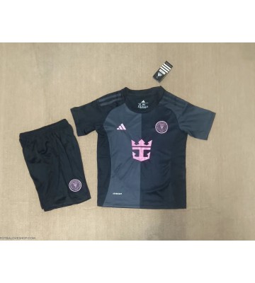 Inter Miami Dětské Venkovní Dres 2025-26 Krátký Rukáv (+ trenýrky)