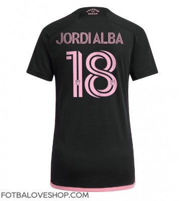 Inter Miami Jordi Alba #18 Dámské Venkovní Dres 2023-24 Krátký Rukáv