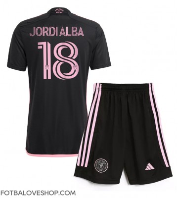 Inter Miami Jordi Alba #18 Dětské Venkovní Dres 2024-25 Krátký Rukáv (+ trenýrky)