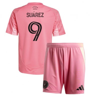 Inter Miami Luis Suarez #9 Dětské Domácí Dres 2025-26 Krátký Rukáv (+ trenýrky)