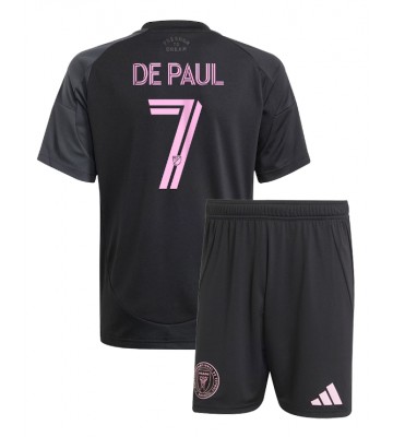 Inter Miami Rodrigo De Paul #7 Dětské Venkovní Dres 2025-26 Krátký Rukáv (+ trenýrky)