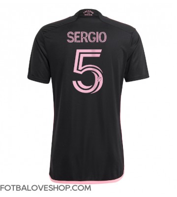 Inter Miami Sergio Busquets #5 Venkovní Dres 2023-24 Krátký Rukáv