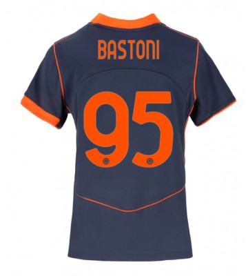 Inter Milan Alessandro Bastoni #95 Dámské Alternativní Dres 2025-26 Krátký Rukáv