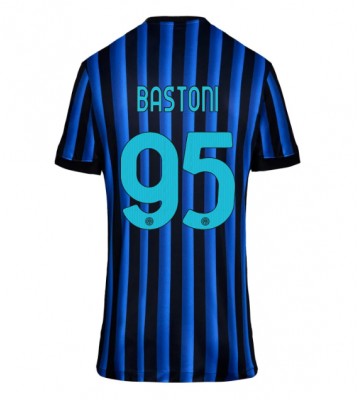 Inter Milan Alessandro Bastoni #95 Dámské Domácí Dres 2025-26 Krátký Rukáv