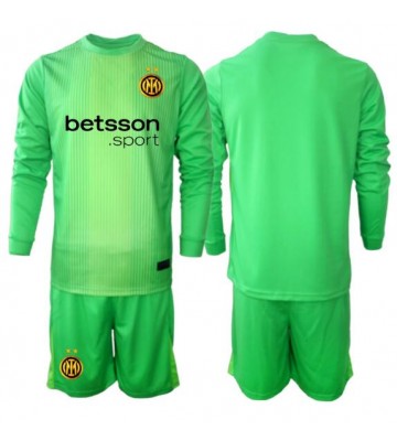 Inter Milan Brankářské Dětské Alternativní Dres 2025-26 Dlouhý Rukáv (+ trenýrky)