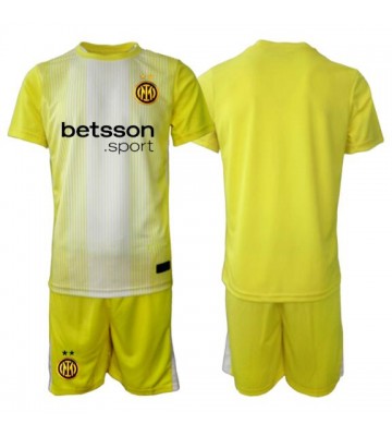 Inter Milan Brankářské Dětské Venkovní Dres 2025-26 Krátký Rukáv (+ trenýrky)