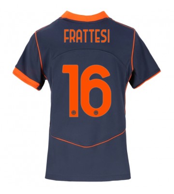 Inter Milan Davide Frattesi #16 Dámské Alternativní Dres 2025-26 Krátký Rukáv