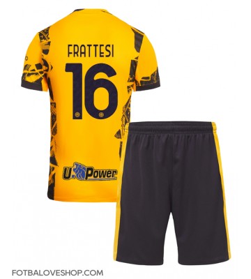 Inter Milan Davide Frattesi #16 Dětské Alternativní Dres 2024-25 Krátký Rukáv (+ trenýrky)