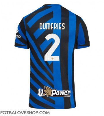 Inter Milan Denzel Dumfries #2 Domácí Dres 2024-25 Krátký Rukáv