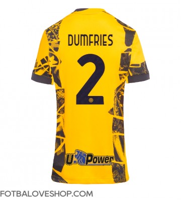 Inter Milan Denzel Dumfries #2 Dámské Alternativní Dres 2024-25 Krátký Rukáv