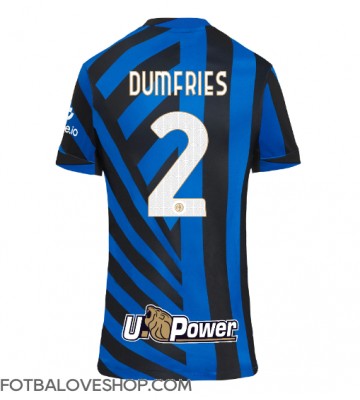 Inter Milan Denzel Dumfries #2 Dámské Domácí Dres 2024-25 Krátký Rukáv