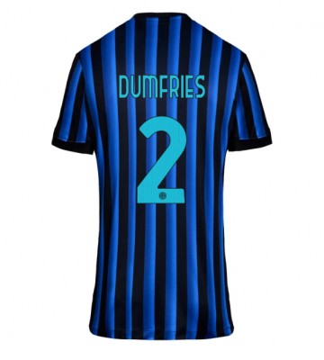 Inter Milan Denzel Dumfries #2 Dámské Domácí Dres 2025-26 Krátký Rukáv