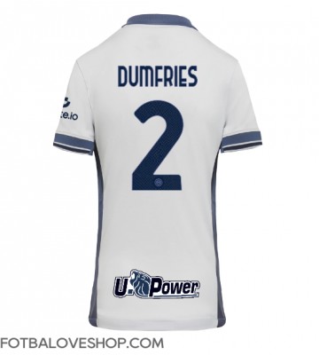 Inter Milan Denzel Dumfries #2 Dámské Venkovní Dres 2024-25 Krátký Rukáv