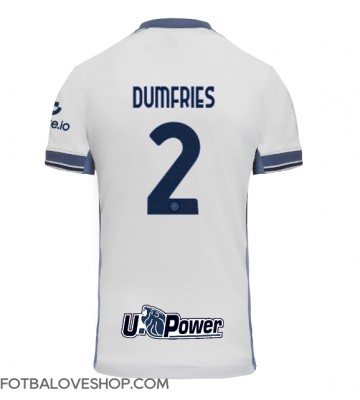 Inter Milan Denzel Dumfries #2 Venkovní Dres 2024-25 Krátký Rukáv