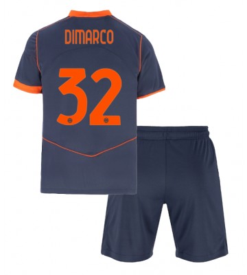 Inter Milan Federico Dimarco #32 Dětské Alternativní Dres 2025-26 Krátký Rukáv (+ trenýrky)