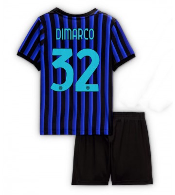 Inter Milan Federico Dimarco #32 Dětské Domácí Dres 2025-26 Krátký Rukáv (+ trenýrky)