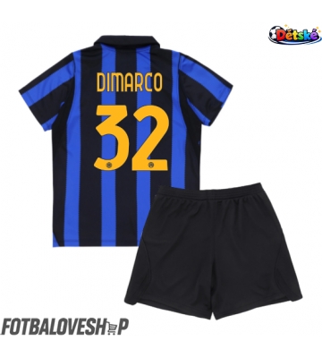 Inter Milan Federico Dimarco #32 Dětské Domácí Dres 2026-27 Krátký Rukáv (+ trenýrky)