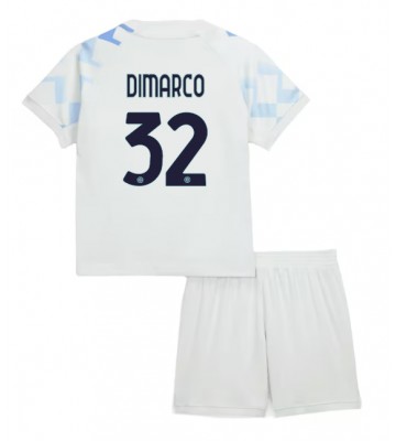 Inter Milan Federico Dimarco #32 Dětské Venkovní Dres 2025-26 Krátký Rukáv (+ trenýrky)