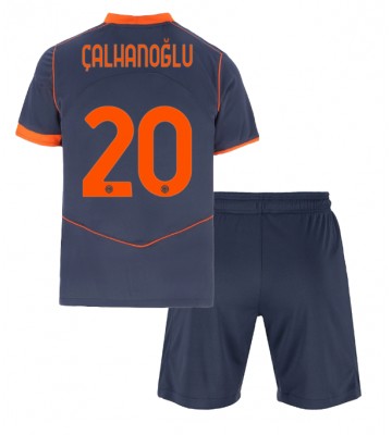 Inter Milan Hakan Calhanoglu #20 Dětské Alternativní Dres 2025-26 Krátký Rukáv (+ trenýrky)