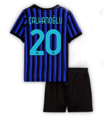 Inter Milan Hakan Calhanoglu #20 Dětské Domácí Dres 2025-26 Krátký Rukáv (+ trenýrky)