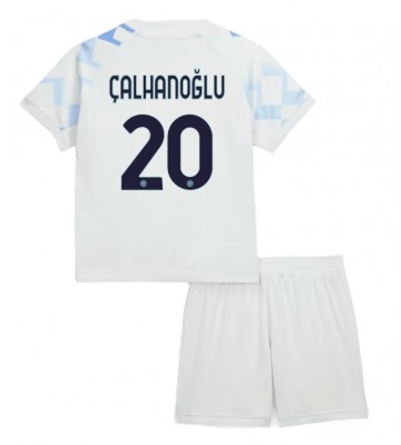 Inter Milan Hakan Calhanoglu #20 Dětské Venkovní Dres 2025-26 Krátký Rukáv (+ trenýrky)