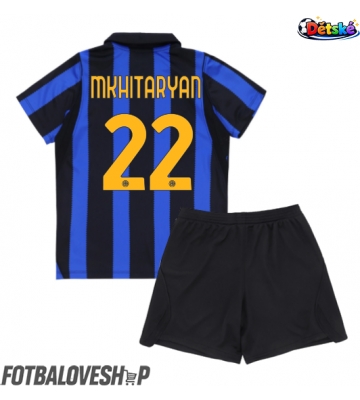 Inter Milan Henrikh Mkhitaryan #22 Dětské Domácí Dres 2026-27 Krátký Rukáv (+ trenýrky)