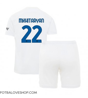 Inter Milan Henrikh Mkhitaryan #22 Dětské Venkovní Dres 2023-24 Krátký Rukáv (+ trenýrky)