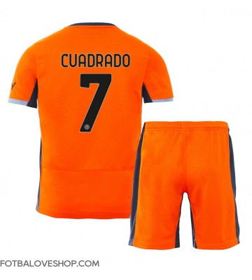 Inter Milan Juan Cuadrado #7 Dětské Alternativní Dres 2023-24 Krátký Rukáv (+ trenýrky)