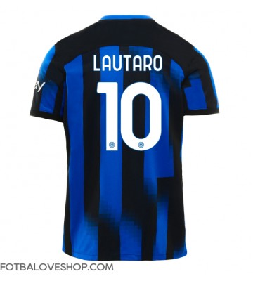 Inter Milan Lautaro Martinez #10 Domácí Dres 2023-24 Krátký Rukáv