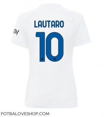 Inter Milan Lautaro Martinez #10 Dámské Venkovní Dres 2023-24 Krátký Rukáv
